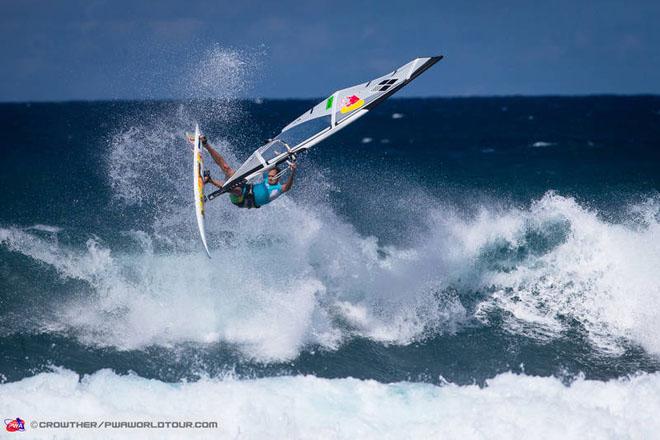 Levi Siver tweaking it - JP Aloha Classic PWA World Tour 2013 ©  Crowther / PWA World Tour http://pwaworldtour.com/